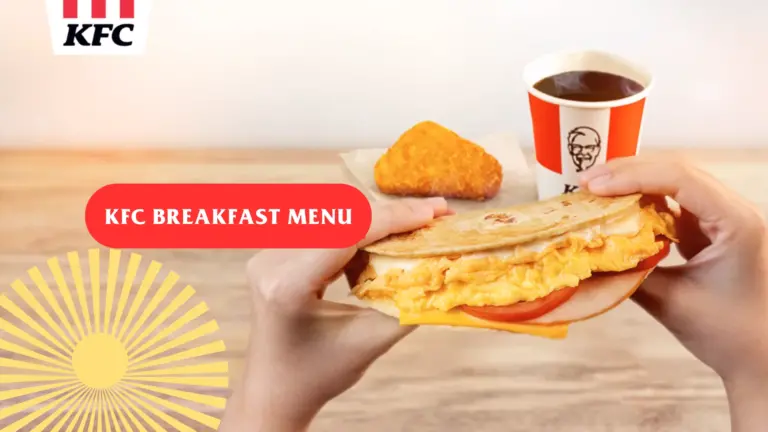 KFC Breakfast Menu