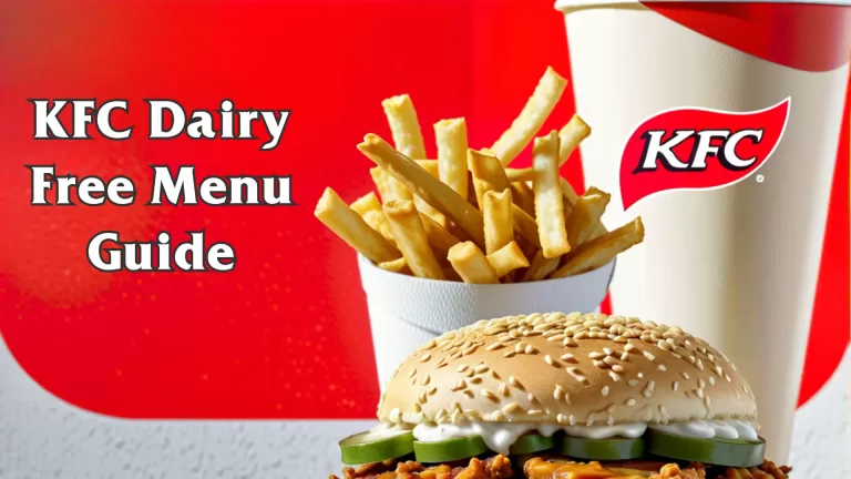 kfc dairy free menu